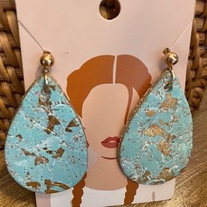 Boho Chic Dangle Clay Earrings